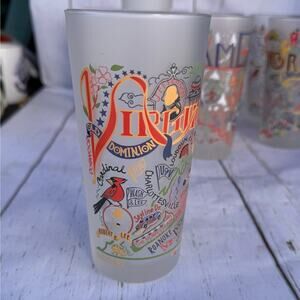 Catstudio 2017 Virginia State Frosted Drinking Glass